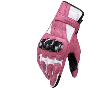 Gants de moto en cuir pour hommes, respirants, avec protection en fibre de carbone, compatibles écran tactile, coupe-vent, pour sports de plein air décontractés - Grande Vente - Product Image 3