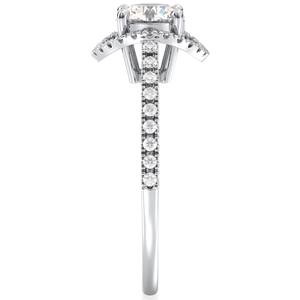 โรงงาน REYES ขายตรง แหวนเพชรทรงกลมเจียระไนแบบบริลเลียนท์ 1 กะรัต เพชรเลี้ยงในห้องปฏิบัติการ ทองคำแท้ 14K สำหรับผู้หญิง เครื่องประดับหรูหรา - Product Image 5