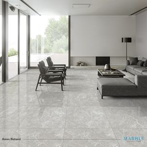 Azulejos de Porcelana Gris Claro de 60x60 cm, Acabado Brillante, Estilo Moderno para Lavandería y Dormitorio, Oferta - Product Image 4