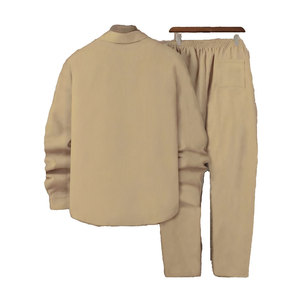 Ensemble survêtement unisexe en molleton 100 % coton, coupe oversize, avec logo 3D, fermeture éclair intégrale, poids moyen, pour l'hiver - Product Image 2