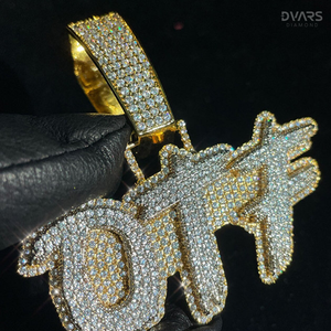 Colgante de Plata de Ley 925 para Hombre, con Letra, Número, Nombre, Inicial o Logotipo Personalizado, con Incrustaciones de Moissanita VVS, Certificado de Lujo, Estilo Hip Hop - Product Image 6