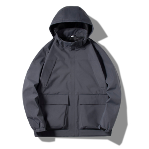 Chaqueta Softshell Impermeable y Transpirable para Hombre, con Cierre, Bolsillos Grandes, Diseño Ligero Informal, con Capucha, UPF 35+, para Pesca - Product Image 2
