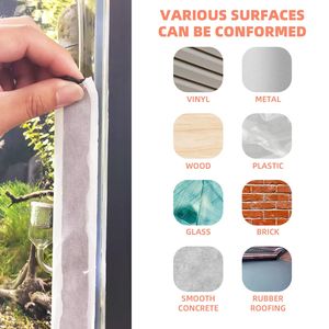 Ruban d'étanchéité en butyl noir double face 1/8 x 3/4 x 30 pieds, étanche aux fuites, pour plomberie de camping-car - Product Image 5