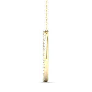 Colgante de Círculo Abierto de Doble Hilera con Diamantes Cultivados en Laboratorio de Corte Redondo en Oro de 10K, 14K, 18K y Plata 925, 935, Joyería Fina - Product Image 3