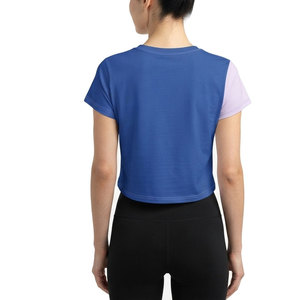 เสื้อยืดครอปท็อปผู้หญิงสวมใส่ง่าย วัสดุเนื้อนุ่ม แขนสั้น คอกลม เสื้อผ้าฤดูร้อนเรียบง่ายสำหรับสวมใส่ทุกวันและชุดลำลอง - Product Image 2