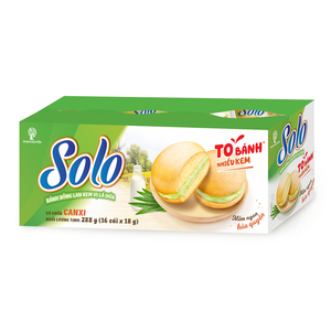 Venta al por mayor de pasteles redondos de crema de piña nutritiva SOLO de 288 g, en bandeja, para uso doméstico directo, paquete familiar, bolsa fresca, Vietnam - Product Image 4