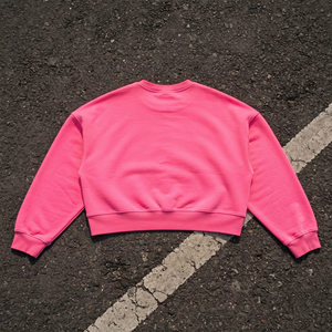 Sweat-shirts courts brodés effet usé pour femmes, col rond, hiver, style streetwear - Product Image 5