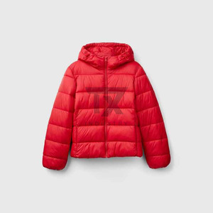 Women's Quilted Puffer Jacket Hooded Zipper Closure Full Sleeve Solid Color <b>Thick</b> Warm Woven Cotton Lined <b>Winter</b> <b>Coat</b> Outerwear - Product Image 2