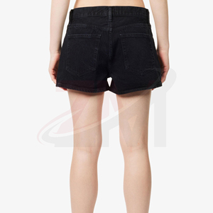 Colección de Ropa de Moda Casual Urbana: Top de Mezclilla y Shorts de Mezclilla de Cintura Alta para Mujer con Bolsillos - Product Image 3