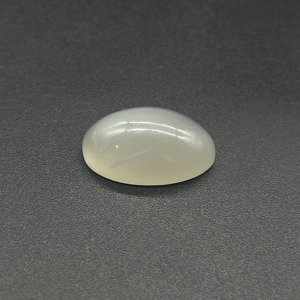 Cabujón de piedra lunar gris natural, gema ovalada |   Piedra Pulida para Joyería - Product Image 4