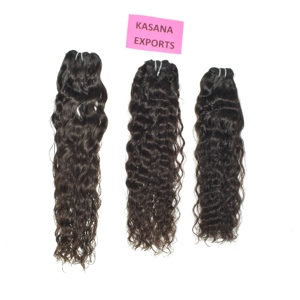 Indian <b>Hair</b> Blunt Cut Double Drawn Straight Virgin Remy Human <b>Hair</b> <b>Extensions</b> Machine Double Weft 100g Black <b>Color</b> <b>Clip</b>-<b>in</b> - Product Image 2