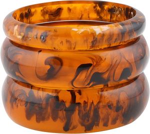 Handcrafted Artisan <b>Resin</b> Bangles H CRAFT-Stylish Trendy Elegant Classic Crown Shape Jewelry for Women's Anniversary Occasions - Product Image 3