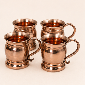 Handcrafted Pure Solid Copper Moscow Mule Mug Traditional Barrel Style Beer for Ayurveda Health Benefits Drinkware for Home Bar - Product Image 4
