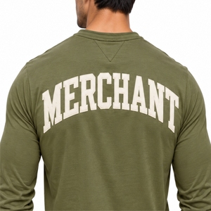 Camiseta Casual de Manga Larga con Cuello en V para Hombre, Estampada, de Corte Holgado, Tela Premium, Hecha a Medida, Vintage, Transpirable y de Secado Rápido - Product Image 5