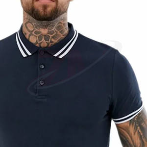 Nuevas llegadas de camisetas polo de marcas de calidad con logotipo personalizado bordado, tejido piqué, venta al por mayor, camiseta polo unisex. - Product Image 2