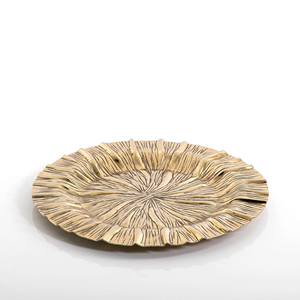 Bol de service décoratif minimaliste en aluminium personnalisable pour une mise en scène de table moderne créant un look de repas épuré et équilibré - Product Image 1