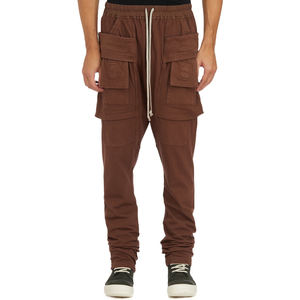 Pantalon cargo slim fit pour homme, pantalon utilitaire tendance moderne, tissu en coton extensible, design à jambe fuselée - Product Image 4