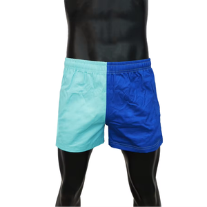 Pantalones Cortos de Rugby y Fútbol Australiano Personalizados al por Mayor, Nuevos, con Bolsillos con Cierre, Cintura Elástica de Poliéster y Cordones, Sublimados - Product Image 1