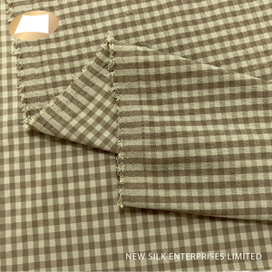 ผ้ากิ๊งแฮมผ้ายืดไนลอนทาคเทลสองสีสำหรับชุดลำลอง - Product Image 4