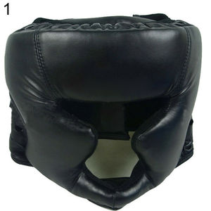 Casque de boxe en similicuir, arts martiaux, MMA, protection de la tête, casque de protection, casques de sport - Product Image 6