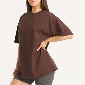 Women Oversized T-Shirt Soft Cotton Loose Fit Short Sleeve Crew Neck Casual Street Style Everyday Comfort <b>Top</b> - Product Image 4