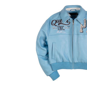 Veste d'hiver en toile et cuir pour homme, prix imbattable, cuir véritable de qualité supérieure, coupe-vent, imperméable, teinture unie, toutes tailles - Product Image 3