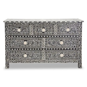 ILAHI's Bone Inlay <b>Drawer</b> Modern Design Agate Detailing <b>Storage</b> Portable Home Furniture - Product Image 2