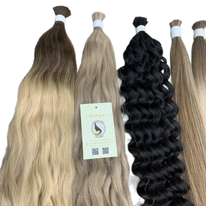 Venta al por mayor de alta calidad hueso recto ondulado colorido cutícula alineada suave brillante sedoso vietnamita extensiones de cabello humano - Product Image 1
