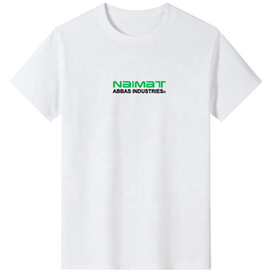 ไนมัตเสื้อยืดแขนสั้นสีดำสำหรับผู้ชายพิมพ์ลายด้านหน้าคอกลมผ้าฝ้ายทรงพอดีตัว - Product Image 6
