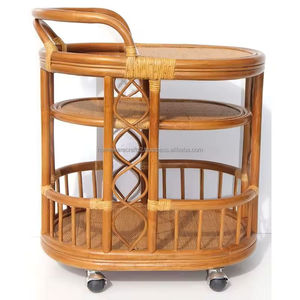 Fabricant de chariots en rotin naturel fait à la main Cadeau décoratif écologique prêt à l'emploi durable du Vietnam - Product Image 3