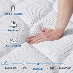 <span class=keywords><strong>Matelas</strong></span> hybride de qualité commerciale, avec surmatelas respirant en tissu, ressorts ensachés et support de bord renforcé - Product Image 2
