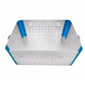 Boîte de rangement chirurgicale vétérinaire premium en acier inoxydable pour instruments canulés, autoclavable manuellement, réutilisable SURGICAL - Product Image 4