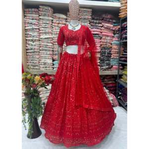 Designer Evening Dress Embroidered Lehenga Choli for Parties and Special Occasions - Product Image 4