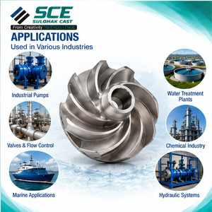 Roue de pompe ASTM A351 CF8 SS304, fabrication par moulage à cire perdue et usinage CNC, personnalisation OEM/ODM de la surface - Product Image 3