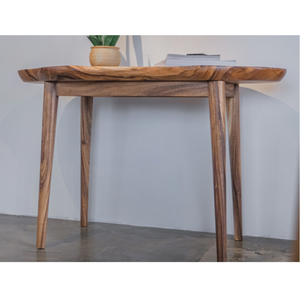 Table d'appoint console en bois massif style rustique pour villa et resort - Product Image 3
