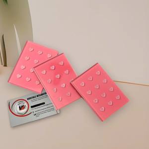 Placas de Pestañas Profesionales con Diseño de Corazón de Diamantes, Marca Privada, Reutilizables, Ecológicas, de Acrílico, para Extensión de Pestañas - Product Image 6