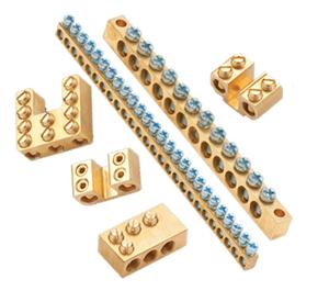 Barra de Conexión Neutra de Latón Sólido Duradero, Conector de Cable de Barra Cero de 6 Vías con Tornillos para Panel de Disyuntores - Product Image 6