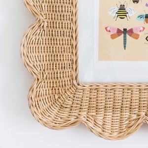 Natural Cane <b>Wicker</b> Photo Frame Woven Design Handmade Rustic Wooden Picture Frame for Home and Office <b>Decor</b> - Product Image 3