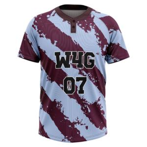 New High Quality Baseball Jersey Men's Short Sleeve Sublimated Print Moisture Wicking 100% <b>Polyester</b> Striped Design Regular Fit - Product Image 2