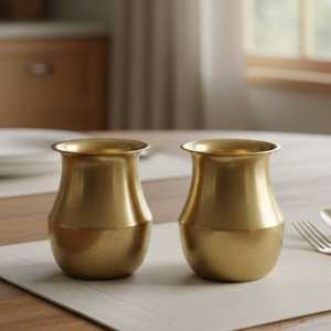 Lota/Kalash de Latón Popular, Hecho a Mano, Moderno, para Pooja en Casa, Templo, Oficina y Bodas, a Precio de Mercado - Product Image 1