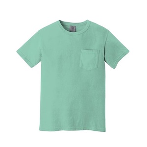 เสื้อยืดคอกลมสีพื้นแฟชั่นคุณภาพสูงสำหรับผู้ชาย ดีไซน์สั่งทำได้ เสื้อยืดแขนสั้นลำลองสำหรับผู้ชาย - Product Image 4