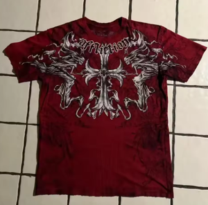 Vintage <b>Gothic</b> Skull Print Long Sleeve T <b>Shirt</b> for Men Oversized Streetwear Tee - Product Image 5