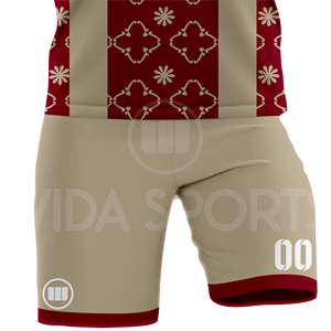 ชุดฟุตบอลสั่งทำพิเศษ คุณภาพสูง ป้องกันแบคทีเรีย ระบายอากาศได้ดี แห้งเร็ว ผ้าสแปนเด็กซ์/โพลีเอสเตอร์ เสื้อและกางเกงขาสั้น รับผลิตแบบ OEM ODM - Product Image 6