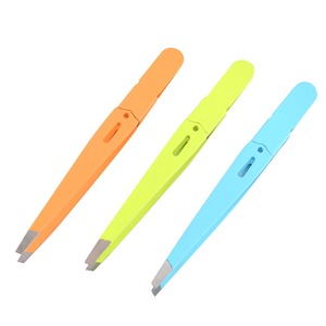 Most Demanded Eyebrow Tweezers Soldering Eyelash Hair Beauty Professional Clip Depilatory Puller Titanium <b>Makeup</b> <b>Tool</b> For Men - Product Image 2