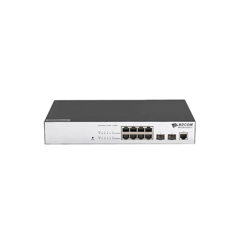 BDCOM S2510-C L2+(Lite L3) 8-port Gigabit Managed Ethernet Switch 2-port Gigabit Uplink Enterprise Network