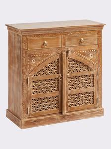 Mueble de Madera de Mango con Decoración Jali Hecha a Mano - Product Image 2