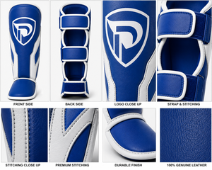New Wholesale DUMELA Unisex Martial Arts Kick Boxing Taekwondo <b>Shin</b> <b>Guards</b> Leather Durable Customizable <b>MMA</b> Training Equipment - Product Image 4