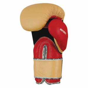 ถุงมือชกมวยหนังแท้โลโก้สั่งทำพิเศษ น้ำหนักเบา ระบายอากาศได้ดี ป้องกันความชื้น พร้อมที่จับมือและแถบตีนตุ๊กแก - Product Image 5