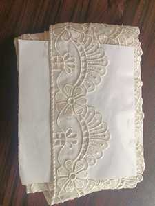 En gros, Bordure de dentelle ajourée à œillets en polyester, motif marguerite, bord festonné, couleur ivoire, pour mariage, OEM ODM personnalisé - Product Image 3