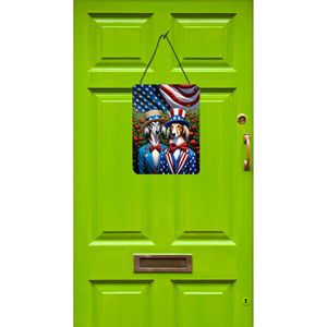 All American Saluki Wall <b>Door</b> Hanging Prints Aluminum Metal <b>Sign</b> <b>for</b> Kitchen Home Decor Front <b>Door</b> Plaque 12x16 Multicolor NEW - Product Image 2